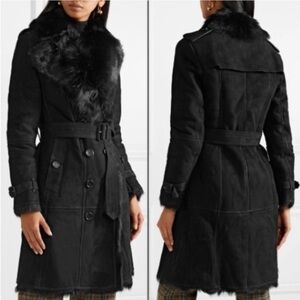 Burberry
Toddingwall Shearling Trench Coat Black